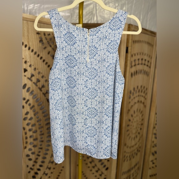 Paper Crane Blue and White Patterned Top - Picture 2 of 5